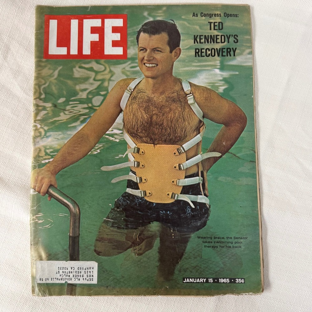 Vintage LIFE Magazine January 15 1965 Ted Kennedy XB-70 Valkyrie Coca-Cola Ad